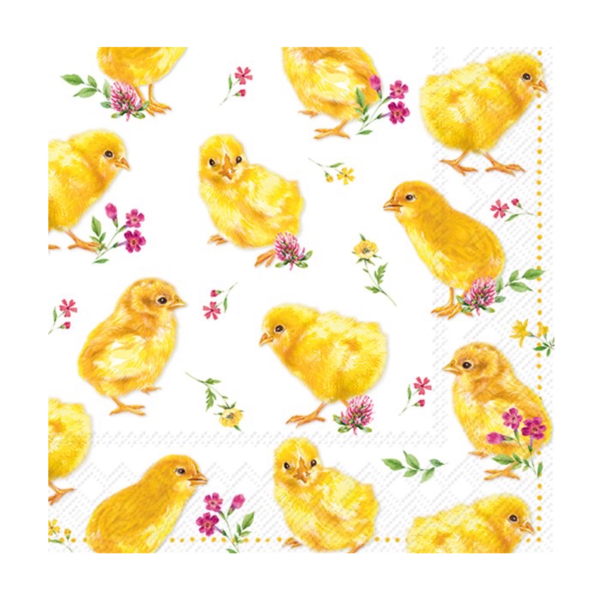 Luncheon Paper Napkin: Chicks