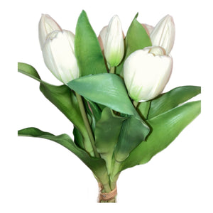 12" White Tulip Bundle