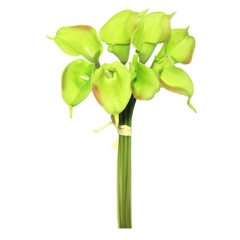 14" Green Calla Lily Bouquet