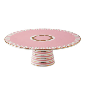 Pink And Gold Cake Plate