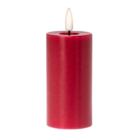 2" X 4" Pillar Flameless Candle: Red