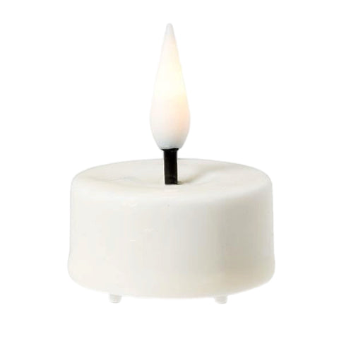 1" X 1.5" Tealight Flameless Candle: Cream