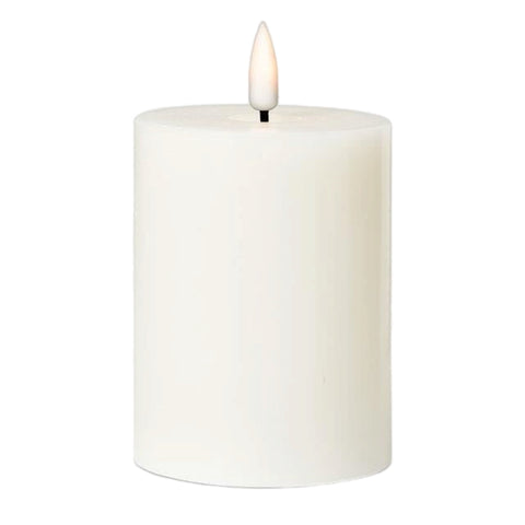 3" X 4" Pillar Flameless Candle: Cream