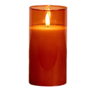 3" X 6" Sienna Jar Pillar Flameless Candle