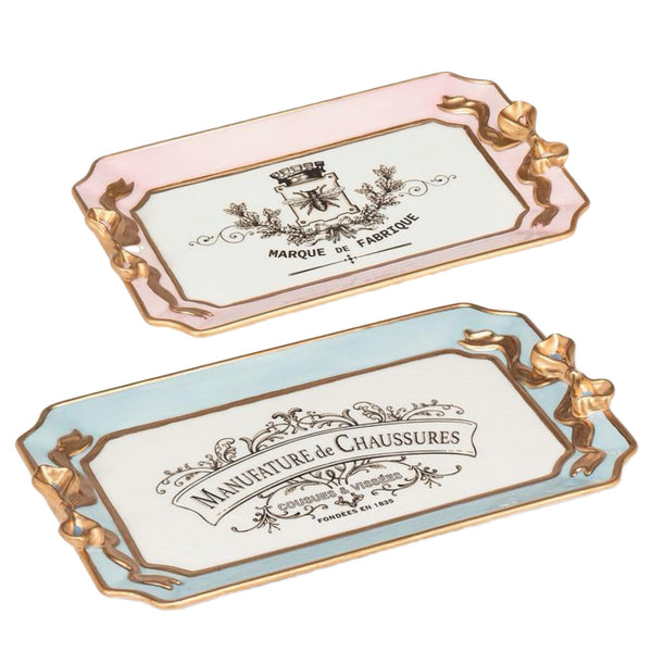 Assorted Jewelry Tray With Bow Handle, INDIVIDUALLY SOLD