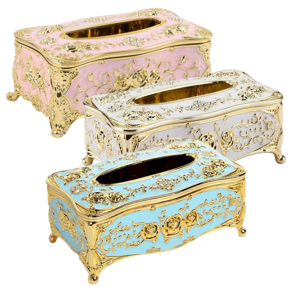 Assorted Ornate Tissue Box, INDIVIDUALLY SOLD