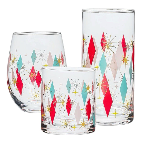 Assorted Retro Inspired Drinkware, INDIVIDUALLY SOLD