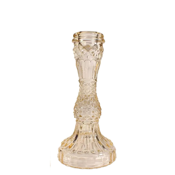 Assorted Glass Taper Candle Holder, INDIVIDUALLY SOLD