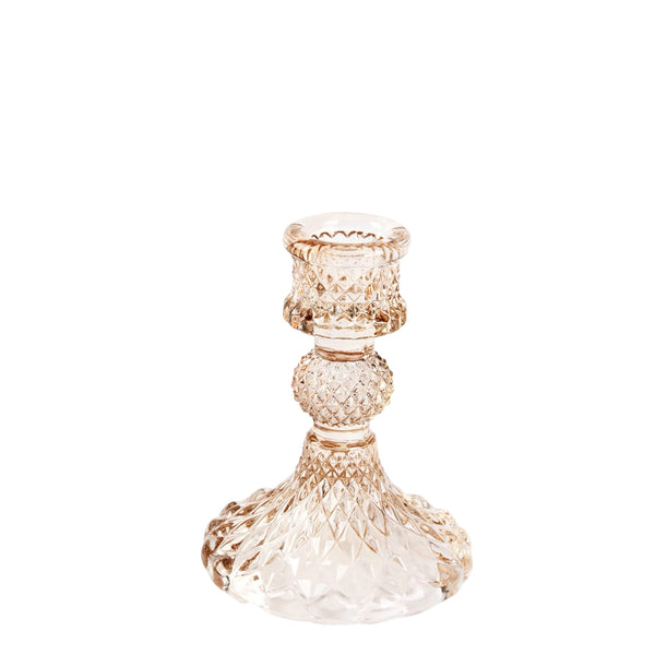 Assorted Glass Taper Candle Holder, INDIVIDUALLY SOLD
