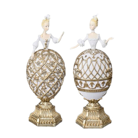 Assorted Marie Antoinette Egg Box Figurine, INDIVIDUALLY SOLD