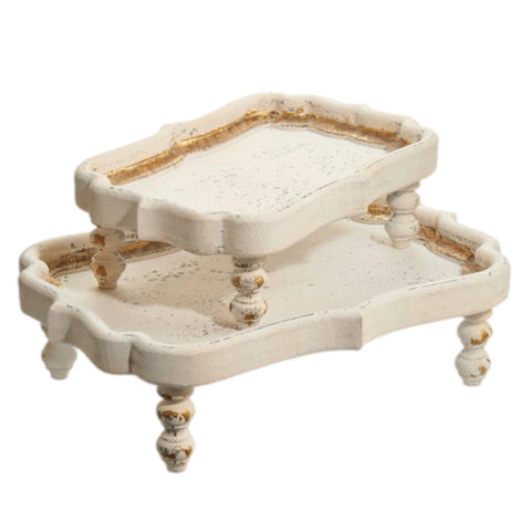 Assorted Footed Tray, INDIVIDUALLY SOLD