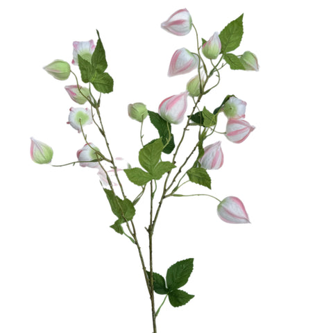 33" Pink & Green Chinese Lantern Stem