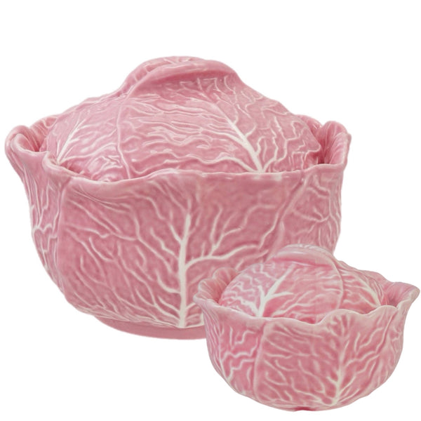 Assorted Pink Cabbage Tureen Dish, INDIVIDUALLY SOLD