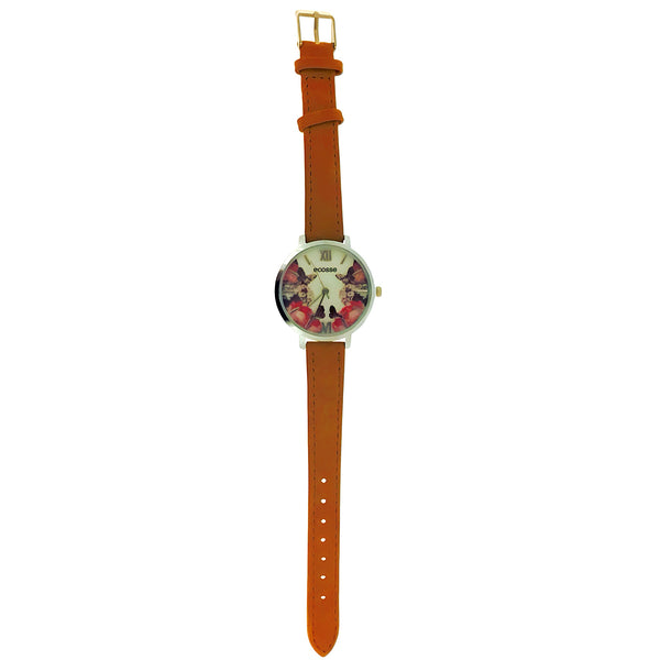Tan Rose Ladies Jewellery Watch