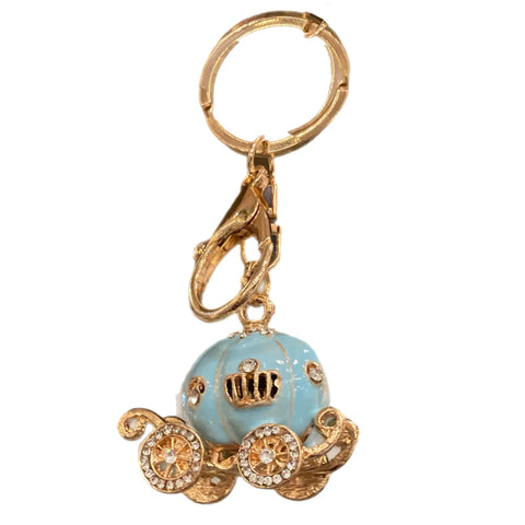 Blue Carriage Keychain