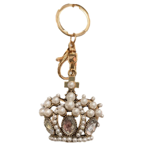 Crown With Pearls Keychain