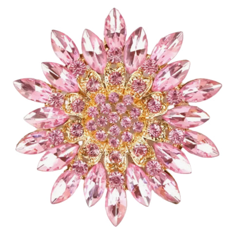 Pink Burst Brooch