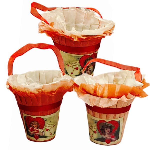 Assorted Valentine Candy Bucket, INDIVIDUALLY SOLD