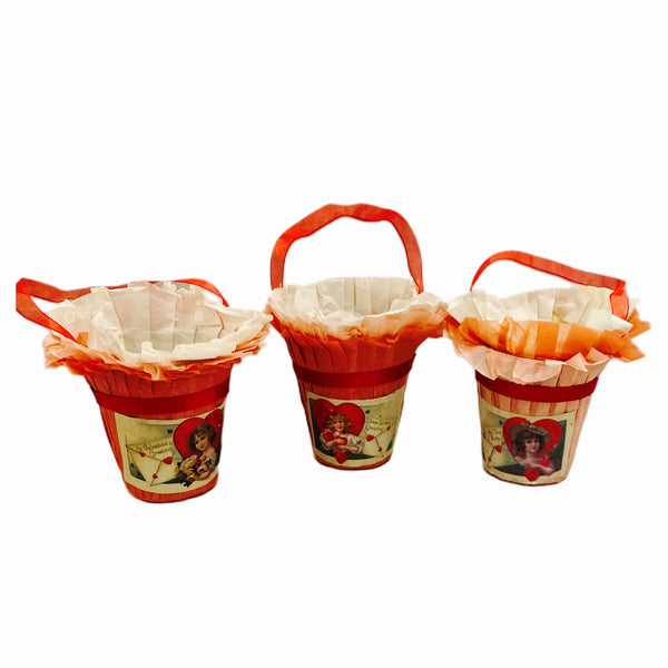 Assorted Valentine Candy Bucket, INDIVIDUALLY SOLD