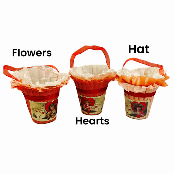 Assorted Valentine Candy Bucket, INDIVIDUALLY SOLD