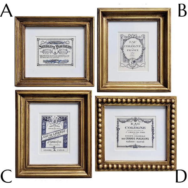 Assorted Parfumerie Wall Print, INDIVIDUALLY SOLD