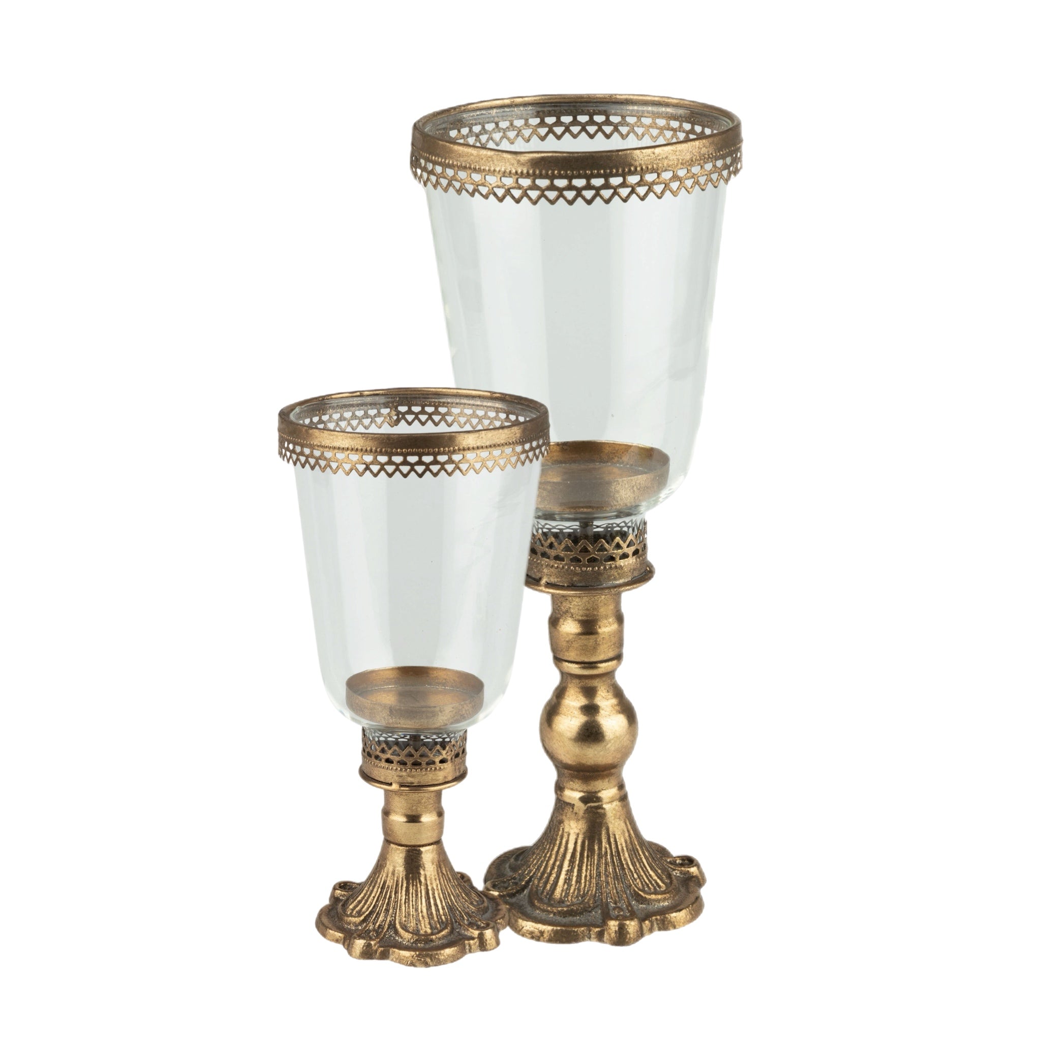 Assorted Hurricane Pillar Candle Holder, INDIVIDUALLY SOLD