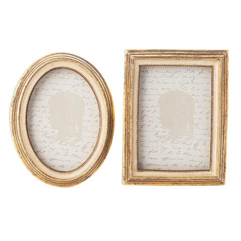 Assorted Gold & Cream Photo Frame, INDIVIDUALLY SOLD