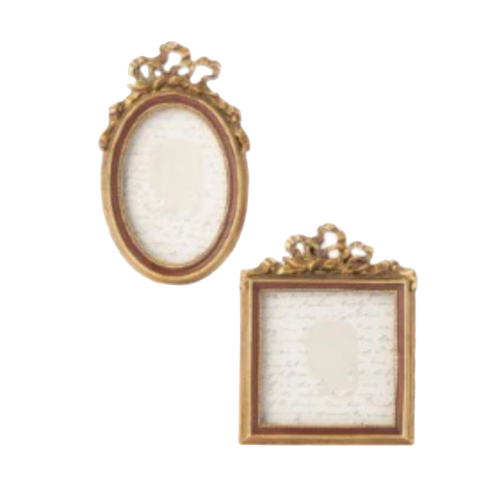 Assorted Burgundy & Gold Ribbon Photo Frame, INDIVIDUALLY SOLD