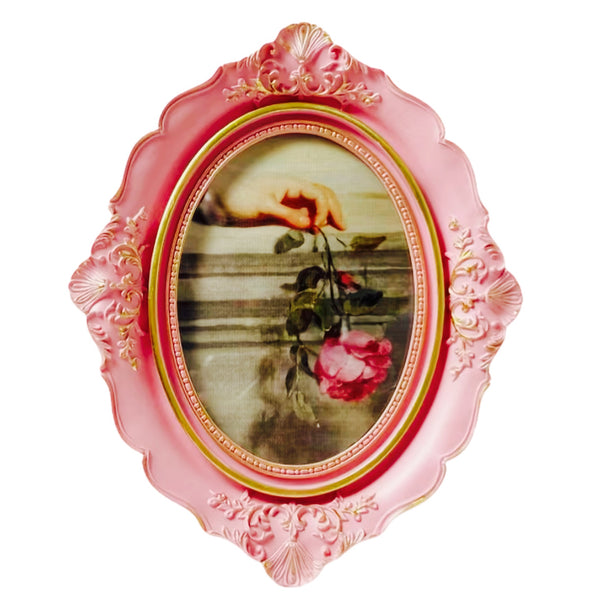 3.75" X 5" Ornate Peach Photo Fame