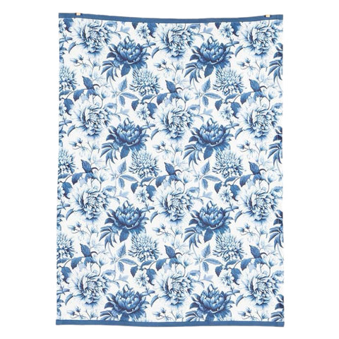 Blue Floral Tea Towel