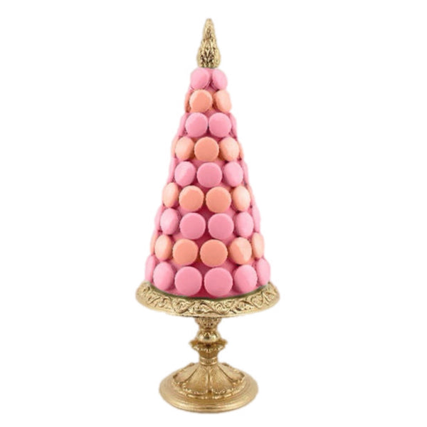 Assorted Cake & Macaron On Pedestal Figurine, INDIVIDUALLY SOLD