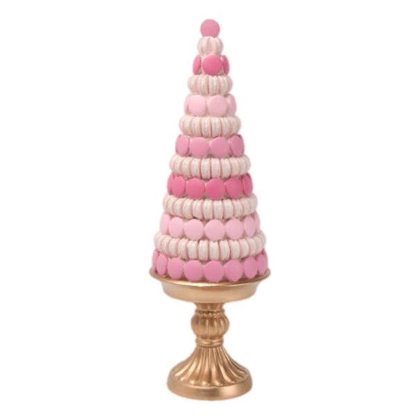 Assorted Meringue & Macaron Cakes On Pedestal Figurine, INDIVIDUALLY SOLD