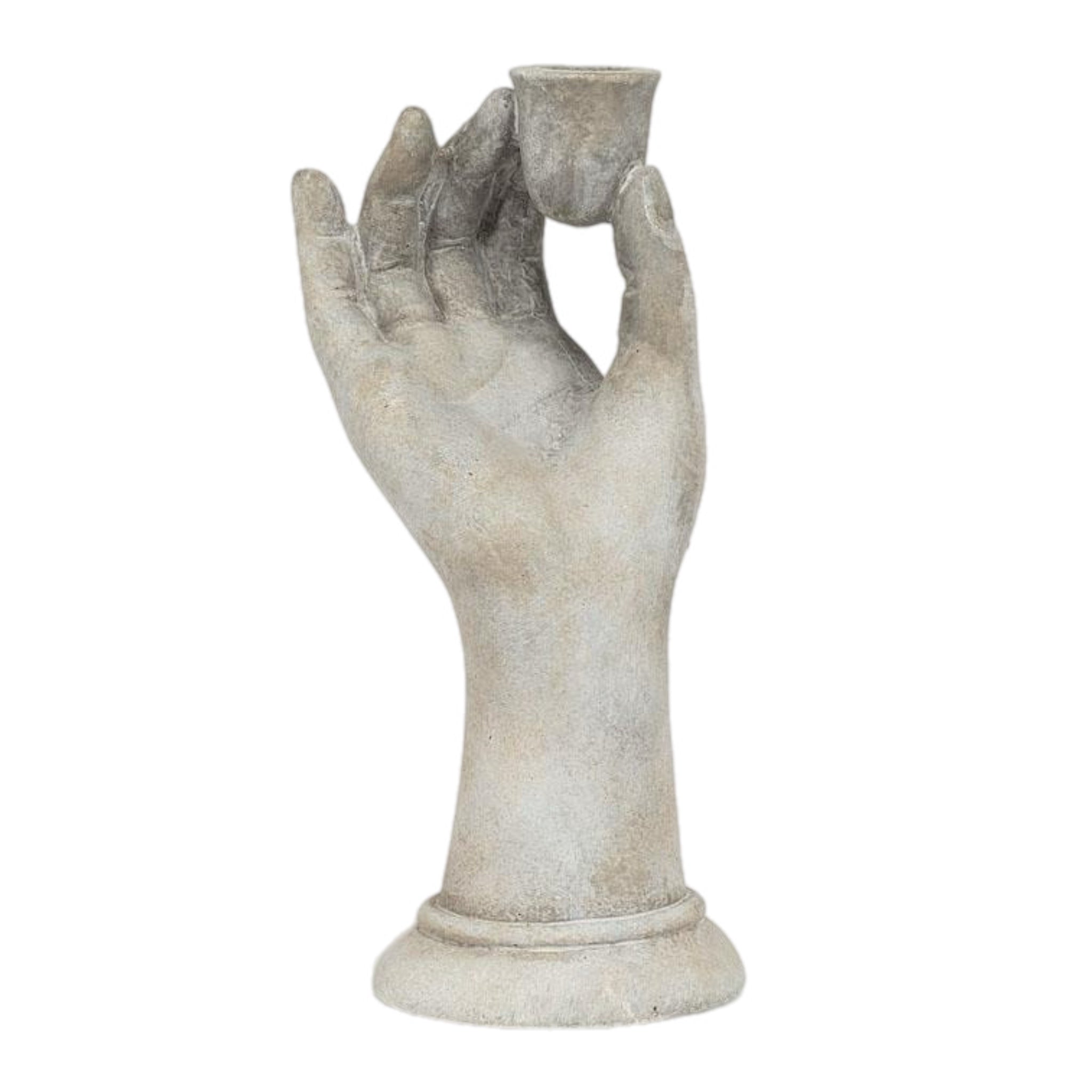 Dainty Hand Taper Candle Holder - TALL