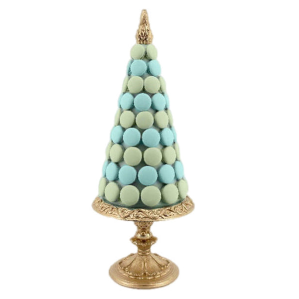 Assorted Cakes & Macarons On Pedestal Figurine, INDIVIDUALLY SOLD