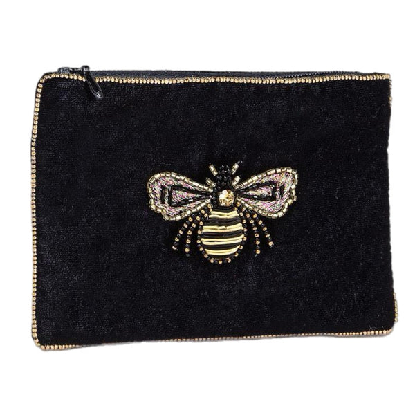 Assorted Velvet Bee Pouche, INDIVIDUALLY SOLD