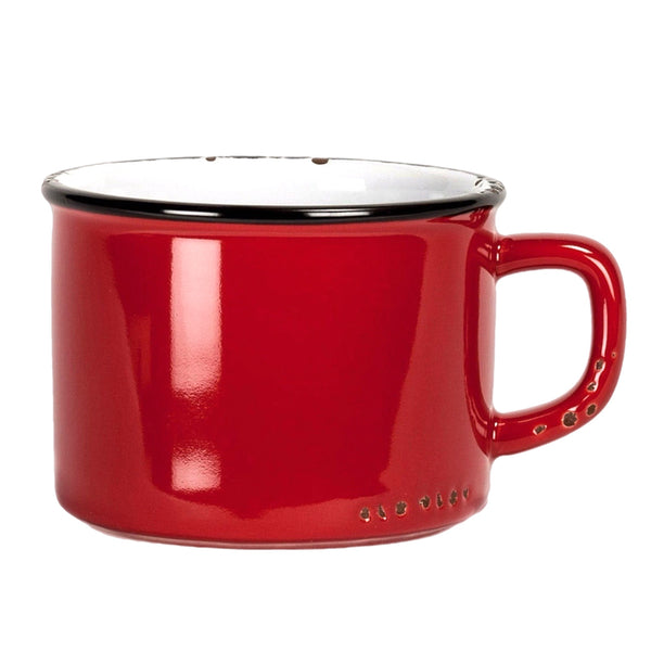 Assorted Red Enamel Mug, INDIVIDUALLY SOLD