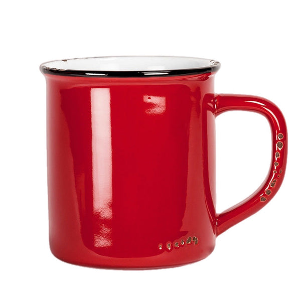 Assorted Red Enamel Mug, INDIVIDUALLY SOLD