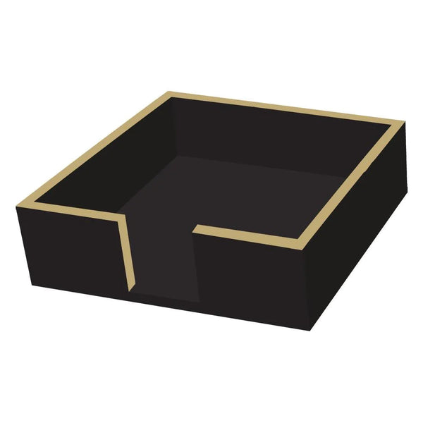 Assorted Black & Gold Napkin Holder, INDIVIDUALLY SOLD