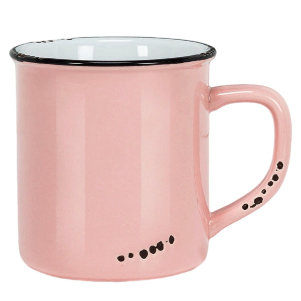 Assorted Pink Enamel Mug, INDIVIDUALLY SOLD