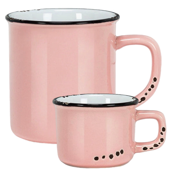 Assorted Pink Enamel Mug, INDIVIDUALLY SOLD