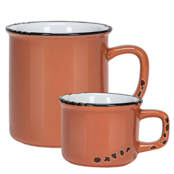 Assorted Terra Enamel Mug, INDIVIDUALLY SOLD