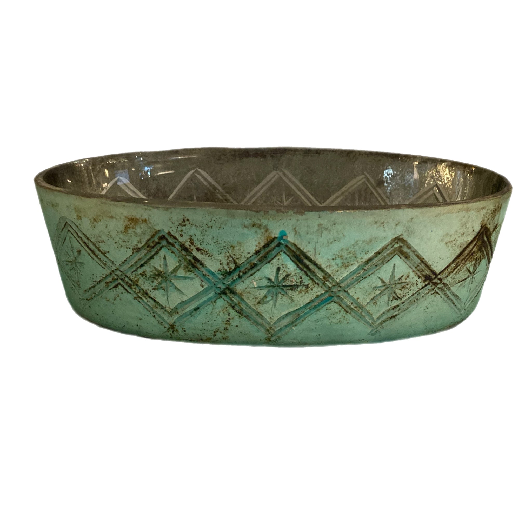 Seagrass Green Oval Vanity Trinket Tray