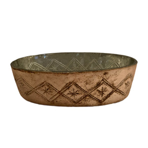 Copper Oval Vanity Trinket Tray