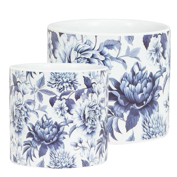 Assorted Blue Chintz Planter, INDIVIDUALLY SOLD