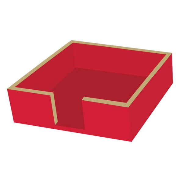 Assorted Red Lacquer Napkin Holder, INDIVIDUALLY SOLD