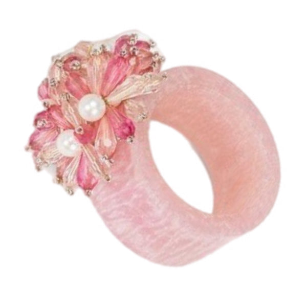 Pink Flower Napkin Ring