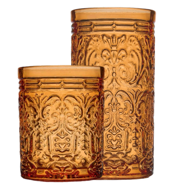 Assorted Amber Drinkware, INDIVIDUALLY SOLD