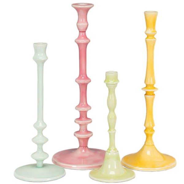 Assorted Lacquered Taper Candle Holder, INDIVIDUALLY SOLD