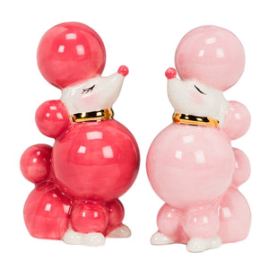 Pink Poodles Salt & Pepper, Set Of 2