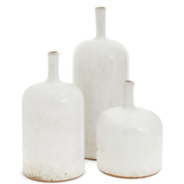 Assorted White Stoneware Vase, INDIVIDUALLY SOLD